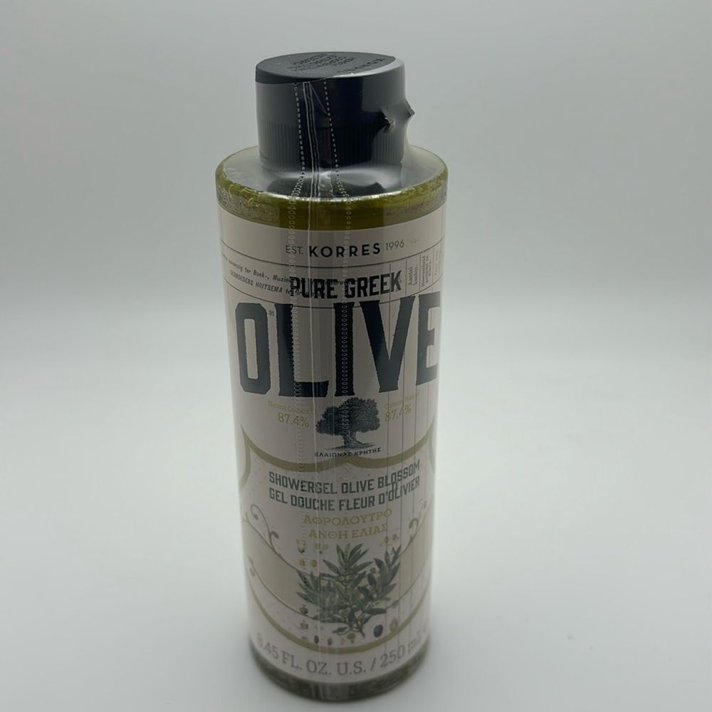 Korres New Pure Greek Olive Showergel Olive Blossom‎ 8.45 Fl oz New Sealed